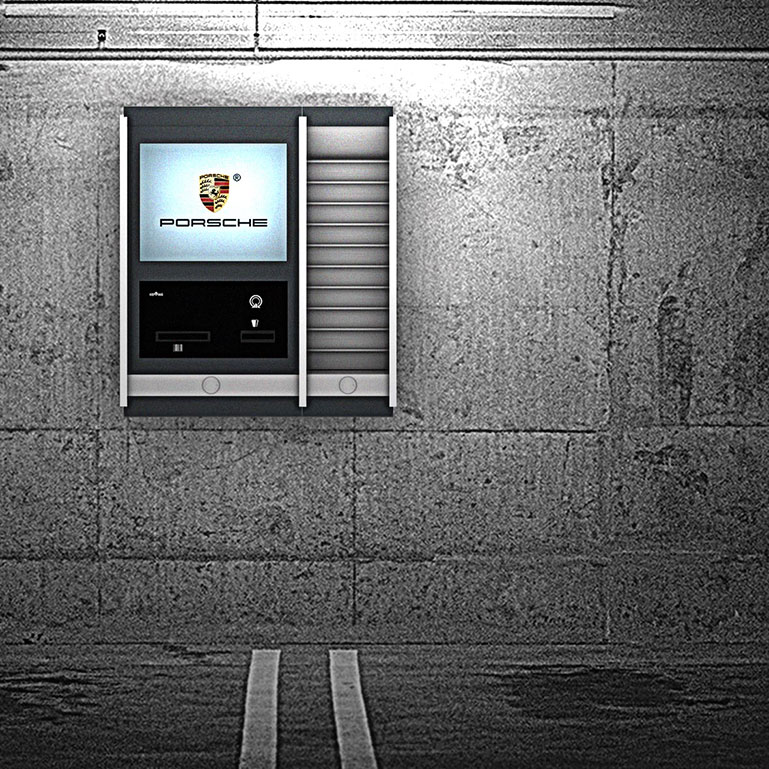 Einsatz hängend an Wand